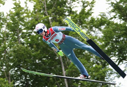 Kacper Juroszek w powietrzu